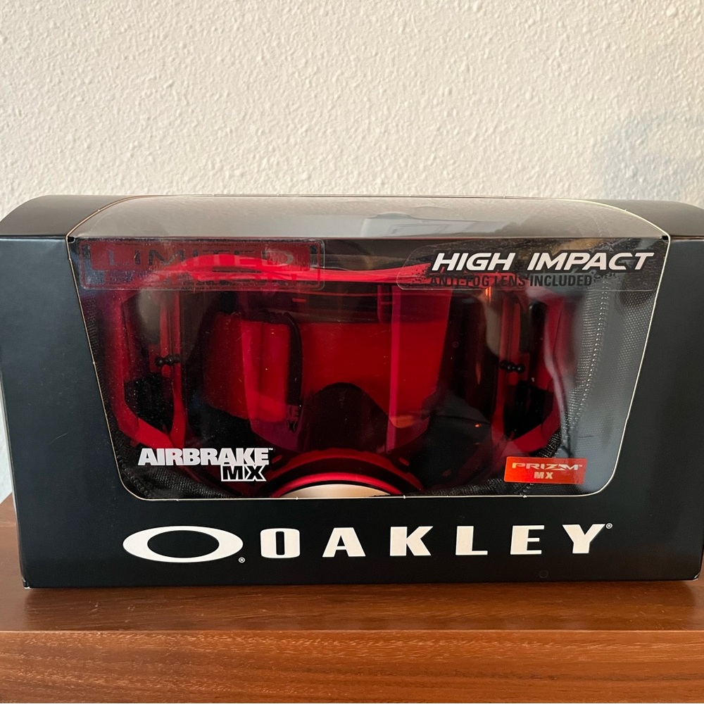 OAKLEY ABMX Heritage Stripe Red w/Prizm MX Torch PN #007046-9600 / #M562